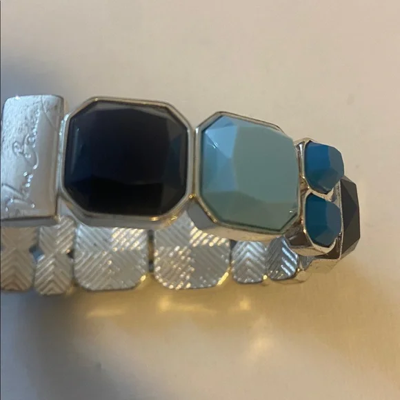 Vera Bradley colorful gem stretch Bracelet in ink blue - Picture 2 of 5